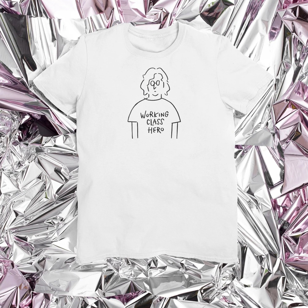 John Lennon Working Class Hero Minimalist Cotton Shirt